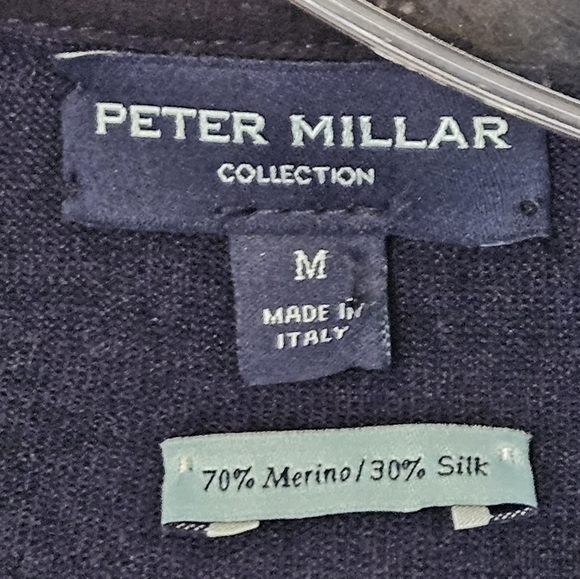 Peter Millar Collection Wool- Silk Blend Size Medium EUC - Picture 4 of 6